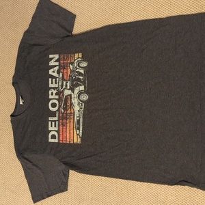 Men's Large Delorean Grey T-Shirt